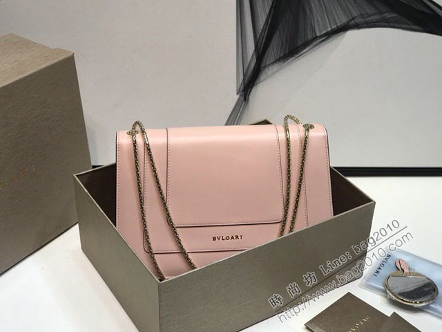 Bvlgari女包 寶格麗經典爆款女士鏈條肩背包 Serpenti雙層琺瑯蛇頭包 B35362  fyd1503